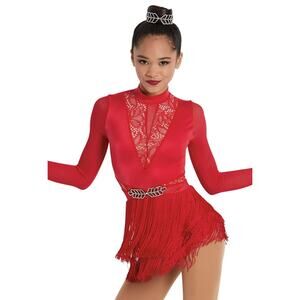 Dance Costume Weissman  11701 Medium Child Red  Jazz